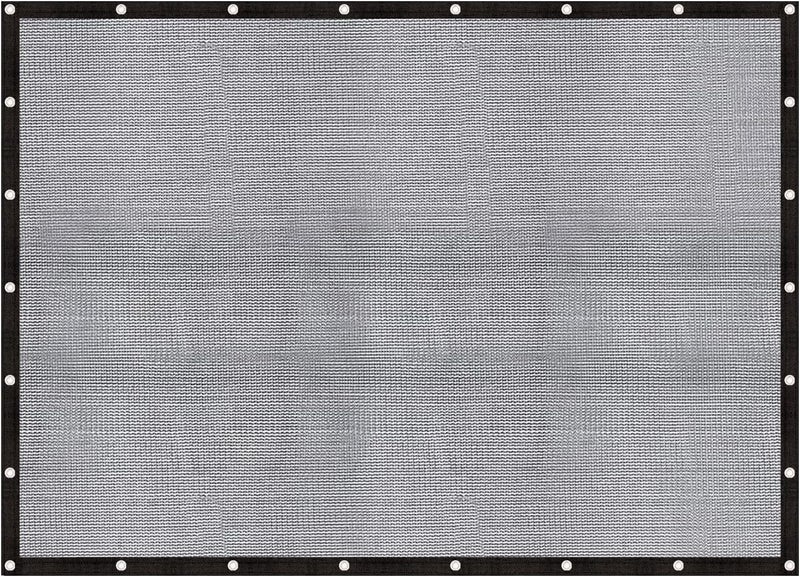 Cool Area 60-70% Sun Shade Cloth 10x12FT Mesh Tarp with Grommets Patio Screen Mesh for Canopy Garden Porch Greenhouse Pools Dump Truck Dog Kennel Black - Image 1